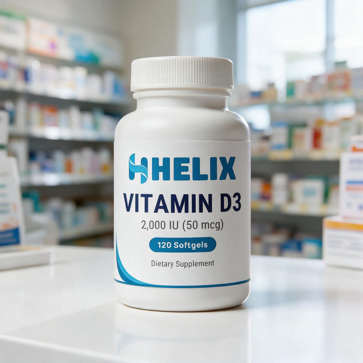 Vitamin D3 2,000 IU (50 mcg) – 120 Softgels