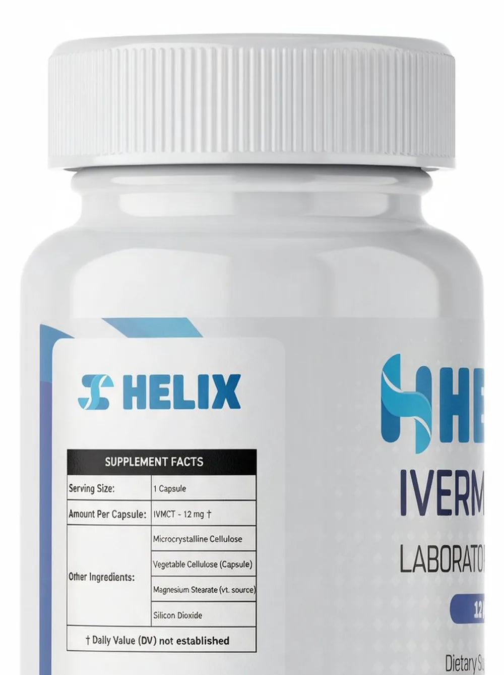 The side of the bottle with the Supplement Facts panel