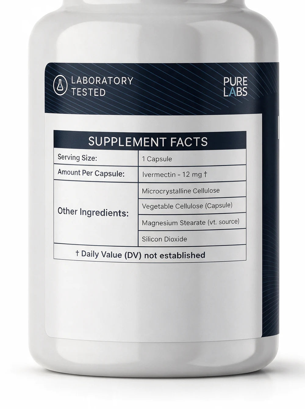 The side of the bottle with the Supplement Facts panel